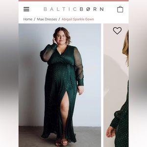 Generals green sparkle maxi dress